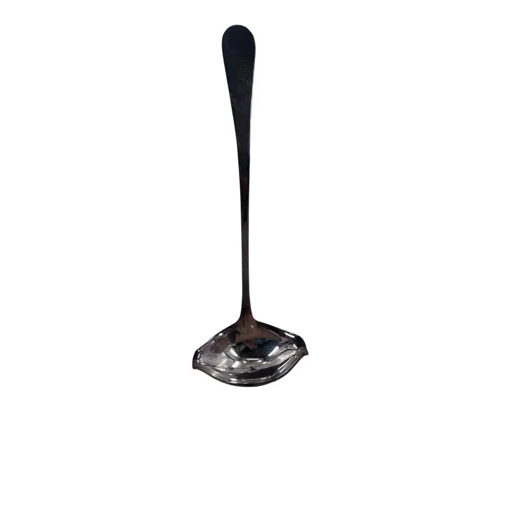 Gorham Silverplate 12.5 Inch Punch Ladle YH274 Heritage Plain Handle 2 Spout